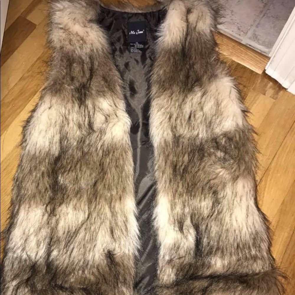 Faux fur vest